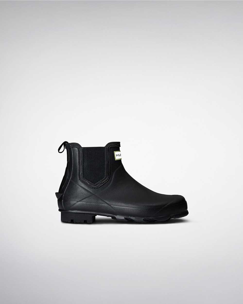 Mens Hunter Norris Field Chelsea Boots Black | IRPYZO-395